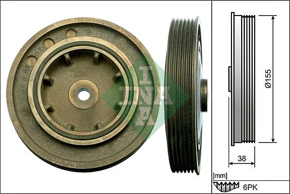 Belt Pulley, crankshaft